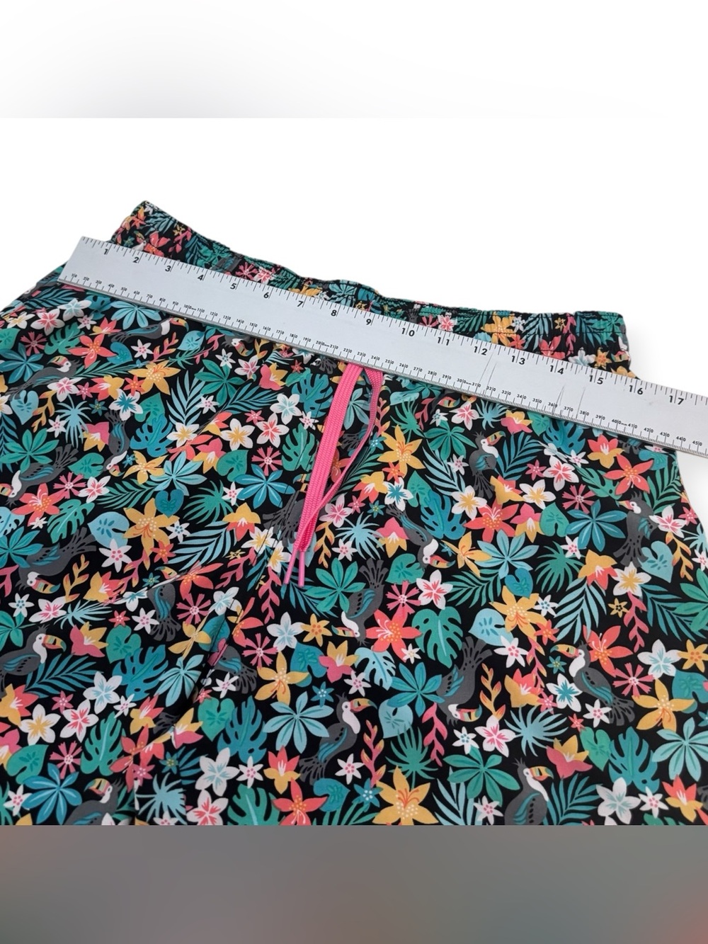 Chubbies Swim Trunks Mens Large Tropical Parrot Elastic Waist Vacation Shorts - Picture 10 of 11